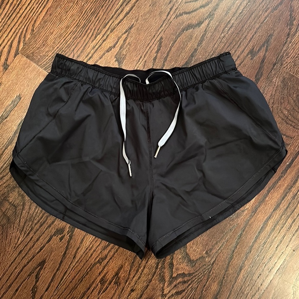 EUC Lululemon Black Running Shorts